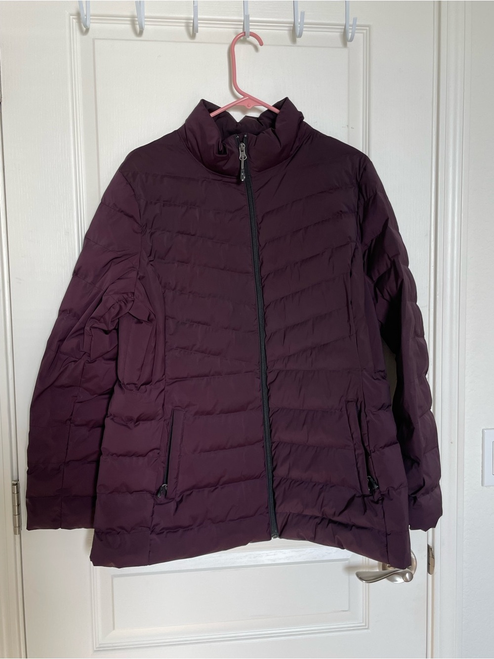 32 Degrees Women's Quilted Puffer Jacket - Plum